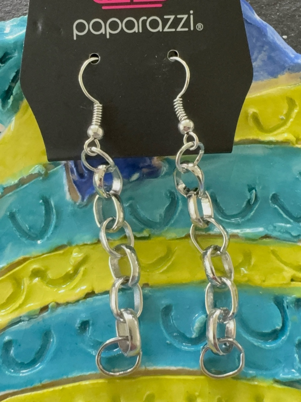 paparazzi Silver Chain Link Drop Earrings